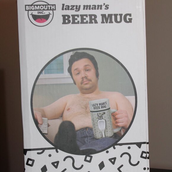 LAZY MAN'S BEER MUG / BEER STEIN - Holds Up To 950ml (32oz) - NEW - Picture 7 of 9